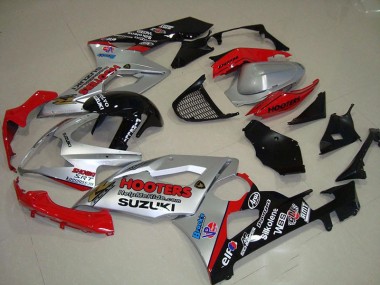 Carénage Moto Suzuki GSXR 1000 K5 05-06 - Argent et Rouge Bon Marché