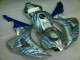 Carénage Moto Honda CBR 1000 RR 06-07 - Bleu Flamme Argent Carénage Moto Honda CBR 1000 RR 06-07 - Bleu Flamme Argent