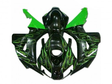 Carénage Moto Honda CBR 1000 RR 06-07 - Vert Flamme Noir Bon Marché