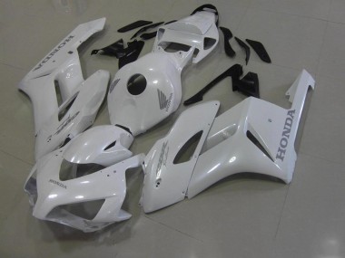 Carénage Moto Honda CBR 1000 RR 06-07 - Blanc avec Argent Décalque Bon Marché