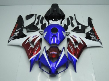 Carénage Moto Honda CBR 1000 RR 06-07 - Burgandy et Bleu Bon Marché