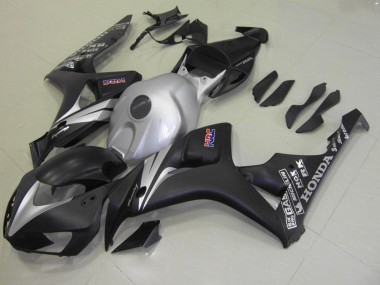 Carénage Moto Honda CBR 1000 RR 06-07 - Noir Mat Argent Bon Marché