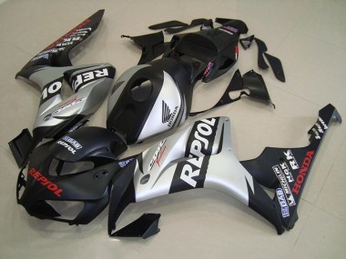 Carénage Moto Honda CBR 1000 RR 06-07 - Noir Mat Argent Repsol Bon Marché