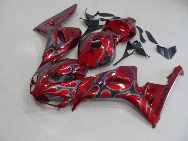 Carénage Moto Honda CBR 1000 RR 06-07 - Rouge Argent Flamme Carénage Moto Honda CBR 1000 RR 06-07 - Rouge Argent Flamme