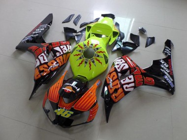 Carénage Moto Honda CBR 1000 RR 06-07 - Rossi Fluro Vert Bon Marché