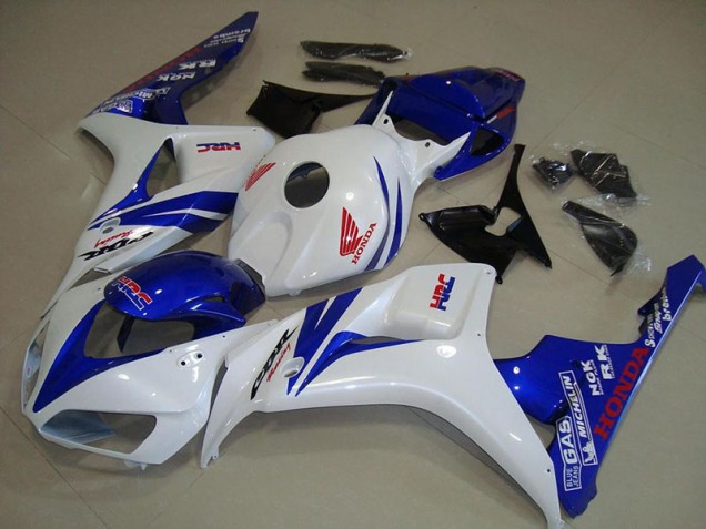 Carénage Moto Honda CBR 1000 RR 06-07 - Blanc et Bleu Carénage Moto Honda CBR 1000 RR 06-07 - Blanc et Bleu