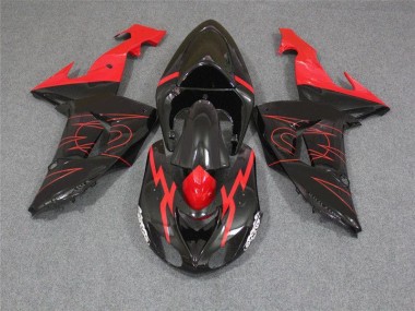 Carénage Moto Kawasaki ZX10R 06-07 - Noir Rouge Bon Marché
