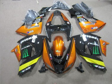 Carénage Moto Kawasaki ZX10R 06-07 - Noir Orange Monster Bon Marché