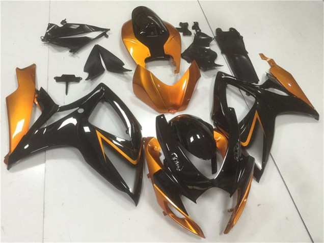 Carénages Moto Suzuki GSXR 600 / 750 K6 06-07 - Noir Orange Carénages Moto Suzuki GSXR 600 / 750 K6 06-07 - Noir Orange