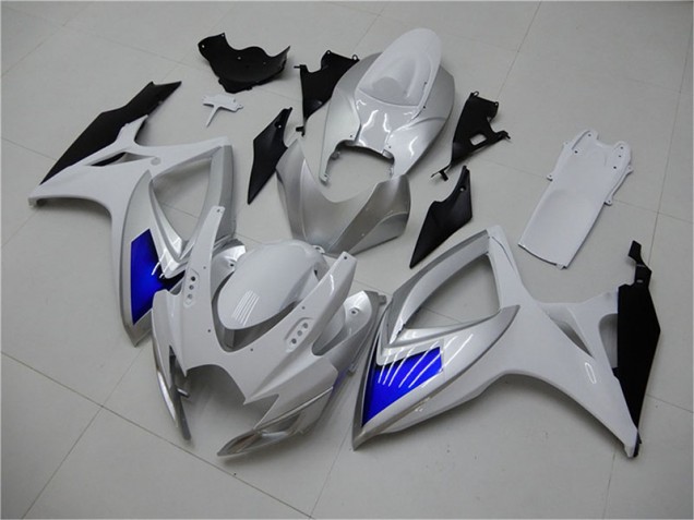 Carénages Moto Suzuki GSXR 600 / 750 K6 06-07 - Blanc Bleu Carénages Moto Suzuki GSXR 600 / 750 K6 06-07 - Blanc Bleu