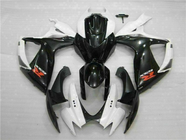 Carénage Moto Suzuki GSXR 600 / 750 K6 06-07 - Blanc Noir Carénage Moto Suzuki GSXR 600 / 750 K6 06-07 - Blanc Noir