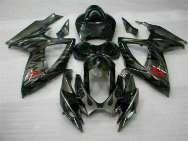 Kit Carénages Motos Complet Suzuki GSXR 600 / 750 K6 06-07 - Noir Bon Marché