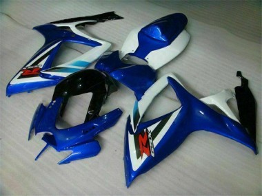 Carrosserie Moto Suzuki GSXR 600 / 750 K6 06-07 - Bleu Blanc Bon Marché