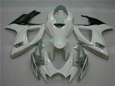 Carénage Moto Suzuki GSXR 600 / 750 K6 06-07 - Blanc Argent Bon Marché