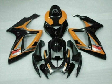 Carénage Moto Suzuki GSXR 600 / 750 K6 06-07 - Noir Orange Bon Marché