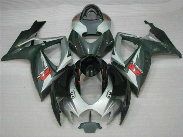 Carénage Moto Suzuki GSXR 600 / 750 K6 06-07 - Argent Noir Carénage Moto Suzuki GSXR 600 / 750 K6 06-07 - Argent Noir
