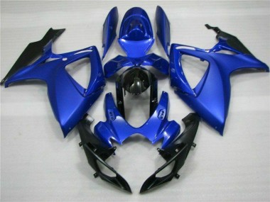 Kit Carénages Motos Complet Suzuki GSXR 600 / 750 K6 06-07 - Bleu Noir Bon Marché