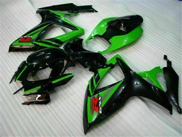 Carénage Moto Suzuki GSXR 600 / 750 K6 06-07 - Noir Vert Carénage Moto Suzuki GSXR 600 / 750 K6 06-07 - Noir Vert
