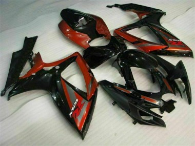 Carénages Moto Suzuki GSXR 600 / 750 K6 06-07 - Noir Rouge Bon Marché