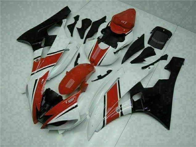 Kit Carénages Motos Yamaha R6 06-07 - Rouge Blanc Kit Carénages Motos Yamaha R6 06-07 - Rouge Blanc