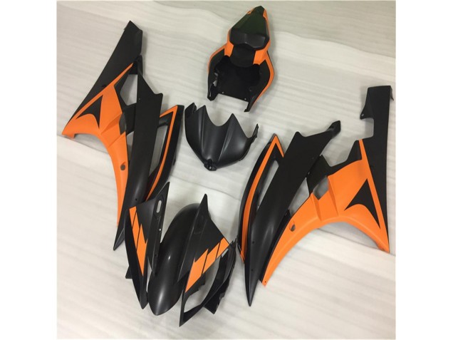 Carénages Moto Yamaha R6 06-07 - Orange Noir Carénages Moto Yamaha R6 06-07 - Orange Noir