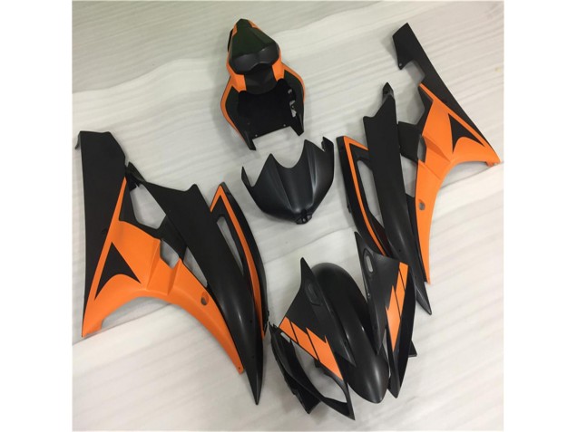 Carénages Moto Yamaha R6 06-07 - Orange Noir Carénages Moto Yamaha R6 06-07 - Orange Noir