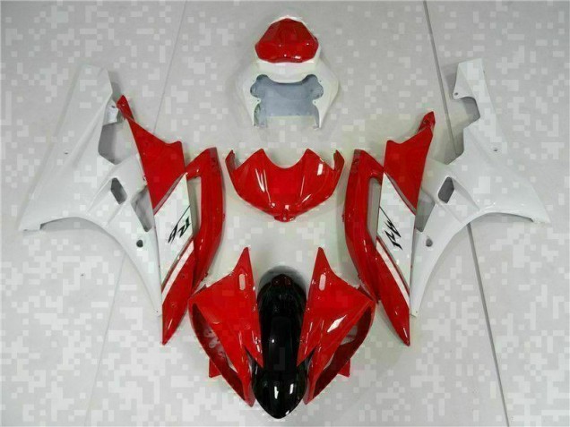 Kit Carénages Motos Complet Yamaha R6 06-07 - Rouge Blanc Kit Carénages Motos Complet Yamaha R6 06-07 - Rouge Blanc