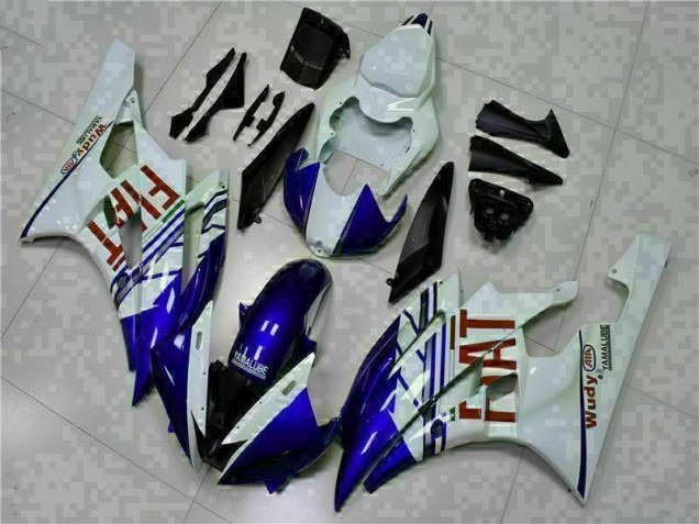 Carénage Moto Yamaha R6 06-07 - Blanc Bleu Carénage Moto Yamaha R6 06-07 - Blanc Bleu