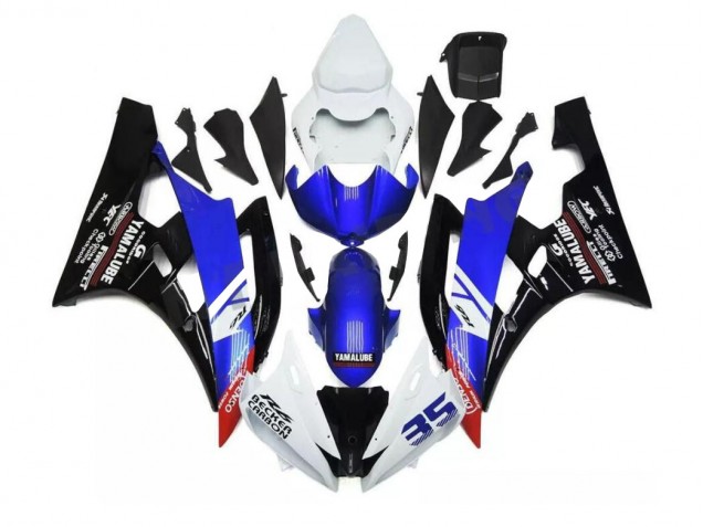 Kit Carénages Motos Complet Yamaha R6 06-07 - Bleu Blanc Kit Carénages Motos Complet Yamaha R6 06-07 - Bleu Blanc