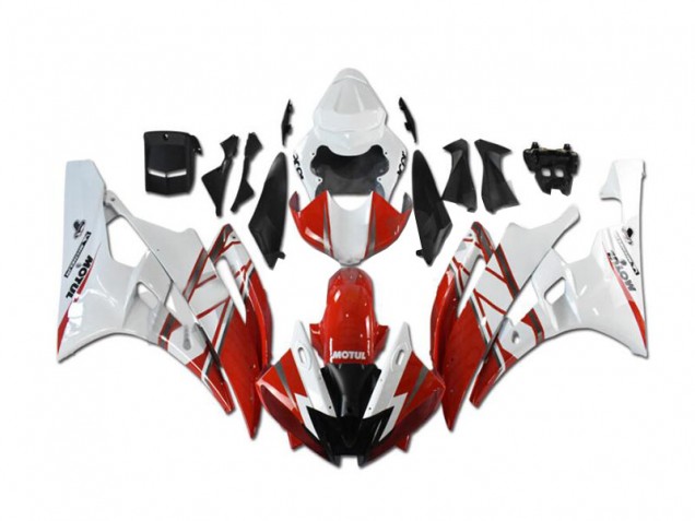 Carénages Moto de Rechange Yamaha R6 06-07 - Rouge Blanc Carénages Moto de Rechange Yamaha R6 06-07 - Rouge Blanc