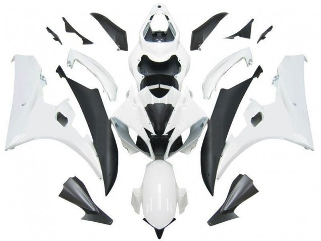 Kit Carénages Motos Complet Yamaha R6 06-07 - Blanc Noir Kit Carénages Motos Complet Yamaha R6 06-07 - Blanc Noir