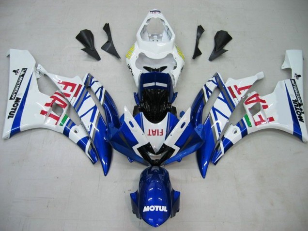 Carénage Moto Yamaha R6 06-07 - Bleu Blanc Motul Rouge Fiat Carénage Moto Yamaha R6 06-07 - Bleu Blanc Motul Rouge Fiat