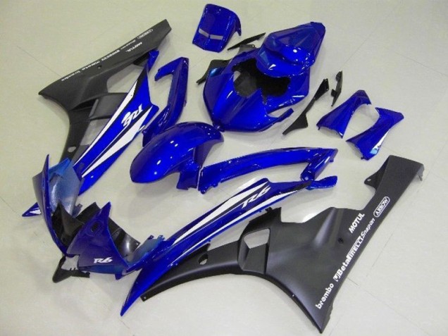 Carénage Moto Yamaha R6 06-07 - Bleu Noir Carénage Moto Yamaha R6 06-07 - Bleu Noir