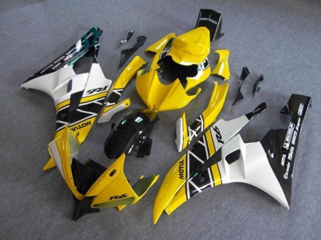 Carénage Moto Yamaha R6 06-07 - Jaune Noir Carénage Moto Yamaha R6 06-07 - Jaune Noir