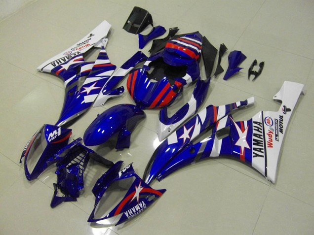 Carénage Moto Yamaha R6 06-07 - Rouge Bleu Star Carénage Moto Yamaha R6 06-07 - Rouge Bleu Star