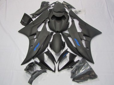 Carénage Moto Yamaha R6 06-07 - Noir Bleu Décalque Bon Marché