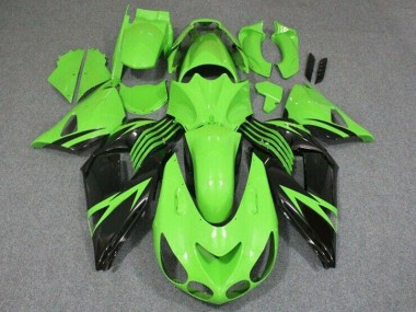 Carénage Moto Kawasaki ZX14R ZZR 1400 06-11 - Vert Noir Bon Marché