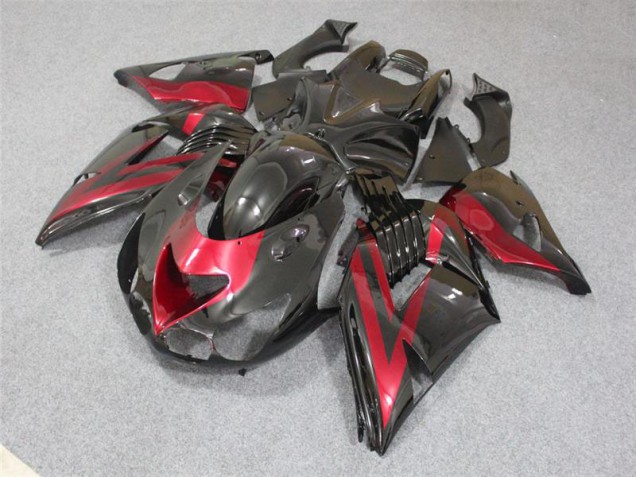 Carénages Moto Kawasaki ZX14R ZZR 1400 06-11 - Noir Rouge Carénages Moto Kawasaki ZX14R ZZR 1400 06-11 - Noir Rouge