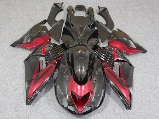 Carénages Moto Kawasaki ZX14R ZZR 1400 06-11 - Noir Rouge Carénages Moto Kawasaki ZX14R ZZR 1400 06-11 - Noir Rouge