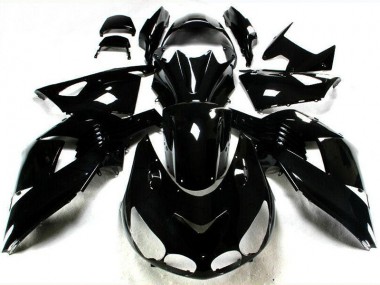 Carénage Moto Kawasaki ZX14R ZZR 1400 06-11 - Noir Brillant Bon Marché