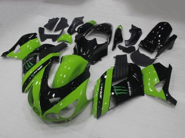 Carénage Moto Kawasaki ZX14R ZZR 1400 06-11 - Vert Monster Bon Marché