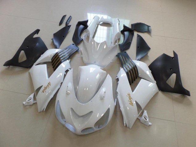 Carénage Moto Kawasaki ZX14R ZZR 1400 06-11 - Blanc et Noir Mat Carénage Moto Kawasaki ZX14R ZZR 1400 06-11 - Blanc et Noir Mat