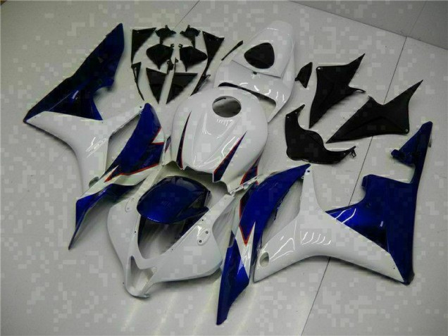 Carénage Moto Honda CBR 600 RR 07-08 - Blanc Bleu