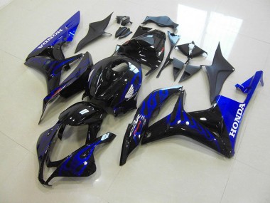 Carénage Moto Honda CBR 600 RR 07-08 - Noir Bleu Flamme Bon Marché