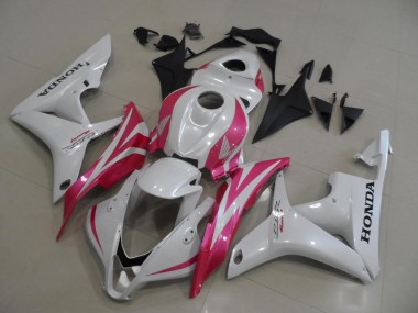 Carénage Moto Honda CBR 600 RR 07-08 - Blanc Nacré avec Rose Bon Marché