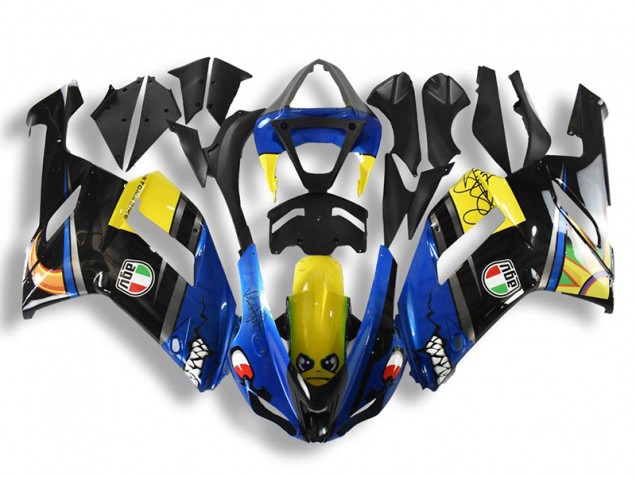Carénage Moto Kawasaki ZX6R 07-08 - Bleu Requin Carénage Moto Kawasaki ZX6R 07-08 - Bleu Requin