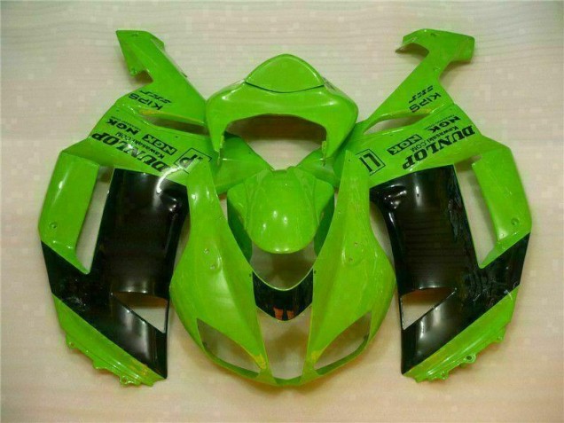 Carénage Moto Kawasaki ZX6R 07-08 - Vert Noir Dunlop Carénage Moto Kawasaki ZX6R 07-08 - Vert Noir Dunlop
