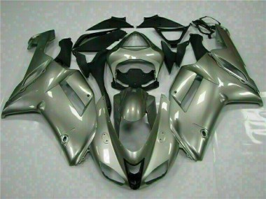 Carénage Moto Kawasaki ZX6R 07-08 - Argent Bon Marché