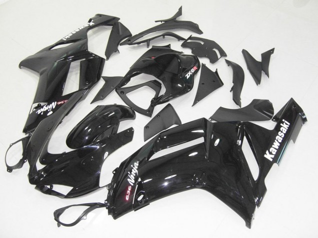 Carénage Moto Kawasaki ZX6R 07-08 - Noir Brillant Carénage Moto Kawasaki ZX6R 07-08 - Noir Brillant