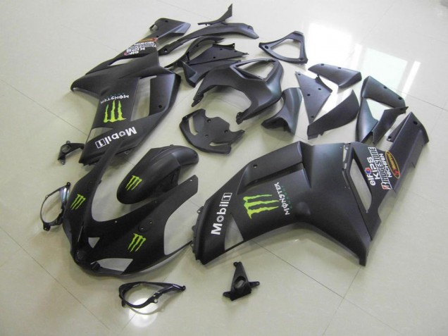 Carénage Moto Kawasaki ZX6R 07-08 - Noir Mat Monster Carénage Moto Kawasaki ZX6R 07-08 - Noir Mat Monster